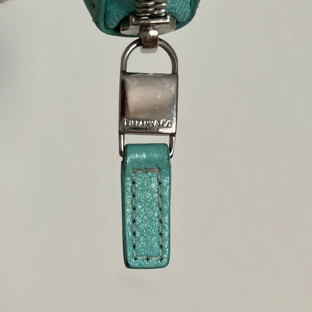 TIFFANY & Co. blue zip around wallet Italy